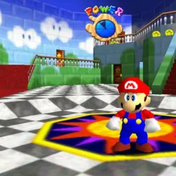 Super Mario 64 (Nintendo 64) playing in Wecade