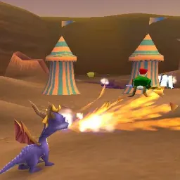 Spyro the Dragon (PlayStation) playing in Wecade